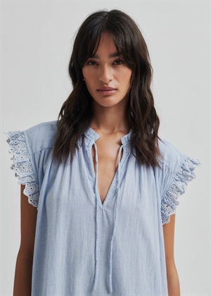 Laure kjole Light Blue Stripe Secnd Female 